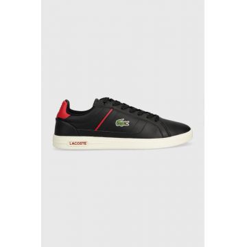 Lacoste sneakers din piele EUROPA PRO culoarea negru, 44SMA0012