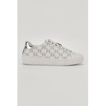 Pantofi sport de piele cu design perforat