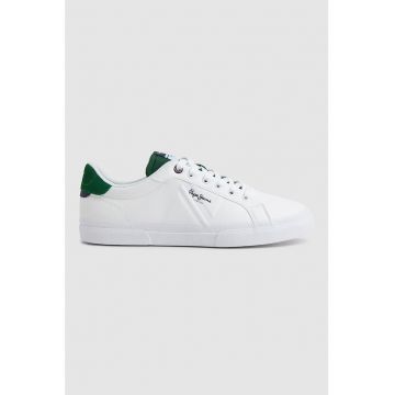 Pantofi sport de piele ecologica cu sireturi