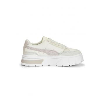 Pantofi sport flatform cu insertii din piele intoarsa Mayze Stack Luxe