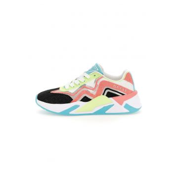 Pantofi sport textili cu insertii de plasa