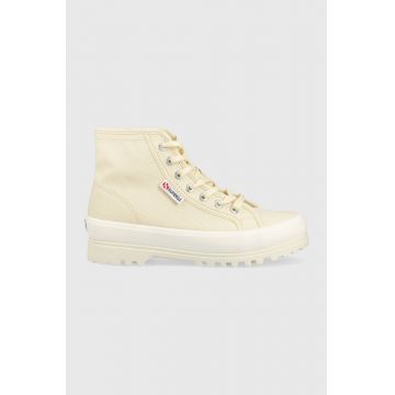 Superga tenisi 2341 ALPINA femei, culoarea bej, S00GXG0 Superga tenisi 2341 ALPINA femei, culoarea bej, S00GXG0