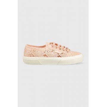 Superga tenisi 2750 MACRAME femei, culoarea roz, S81219W