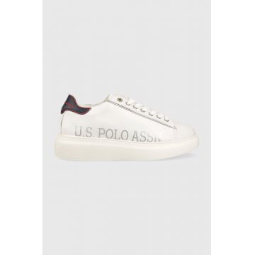 U.S. Polo Assn. sneakers din piele CARDI culoarea alb, CARDI010D
