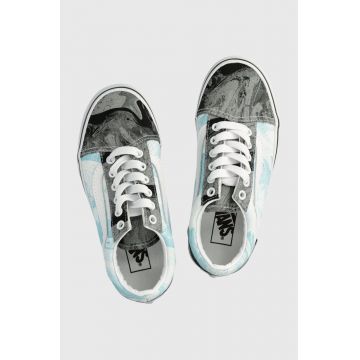 Vans tenisi copii UY Old Skool MRBL BLKGY