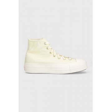 Converse tenisi Chuck Taylor All Star Lift Platform culoarea galben, A05198C