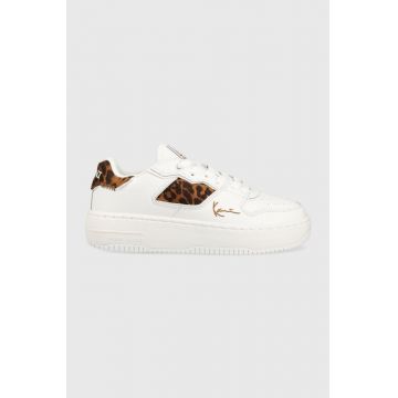 Karl Kani sneakers din piele 89 UP culoarea alb, 1180334 KKFWW000047