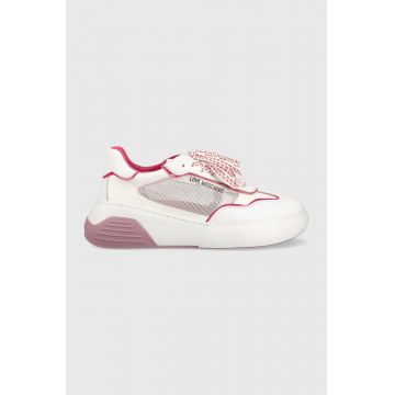 Love Moschino sneakers culoarea alb, JA15875G0GIQA10A