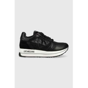 Love Moschino sneakers culoarea negru, JA15694G0GIQ800A
