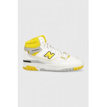 New Balance sneakers din piele BB650RCG culoarea alb BB650RCG-RCG