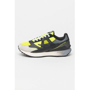 Pantofi sport cu insertii din piele Contempo