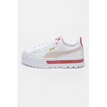Pantofi sport flatform din piele si piele ecologica Mayze