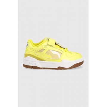 Puma sneakers pentru copii Slipstream Spongebob 2 AC+ PS culoarea galben