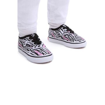 Vans tenisi copii TD Authentic Elastic ZEBR MDBLU culoarea negru