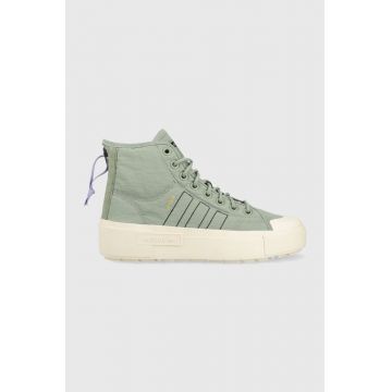 adidas Originals teniși Nizza Bonega X W femei, culoarea verde HQ6042-SILGRN/BLK