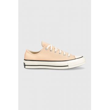 Converse tenisi Chuck 70 OX femei, culoarea portocaliu, A03448C