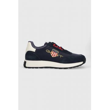 Gant sneakers din piele intoarsă Garold culoarea albastru marin, 26633878.G69