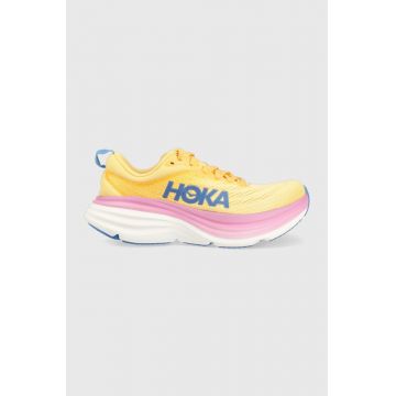Hoka pantofi de alergat Bondi 8 culoarea galben, 1127952 1127952-BGWN