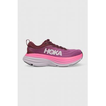 Hoka pantofi de alergat Bondi 8, culoarea violet, 1127952 1127952-BGWN