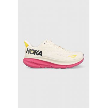 Hoka One One pantofi de alergat Clifton 9 culoarea bej