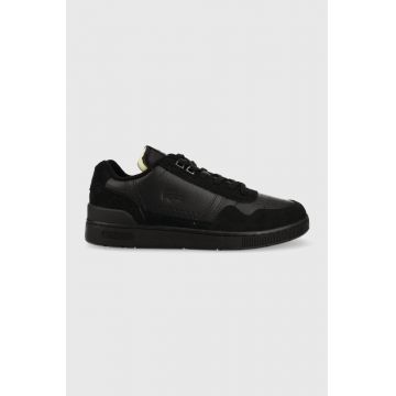 Lacoste sneakers din piele T-Clip Leather Premium culoarea negru, 45SMA0033