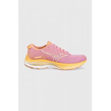 Mizuno pantofi de alergat Wave Rider 26 x Roxy culoarea roz