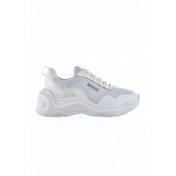 Pantofi sport wedge cu insertii de plasa