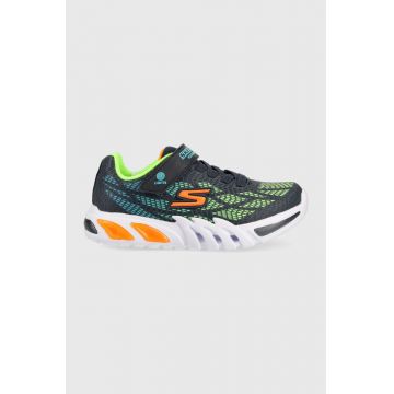 Skechers sneakers pentru copii Flex-Glow Elite Vorlo culoarea albastru marin
