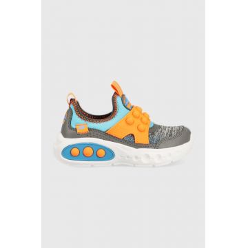 Skechers sneakers pentru copii Pops culoarea gri