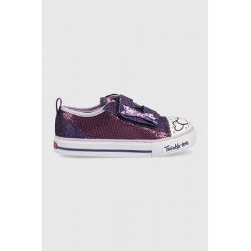 Skechers tenisi copii Shuffles Itsy Bitsy culoarea violet