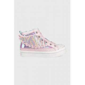Skechers tenisi copii Wing Brights culoarea roz