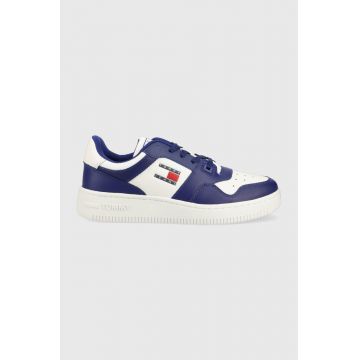 Tommy Jeans sneakers TJM BASKET COLOR culoarea albastru marin, EM0EM01215