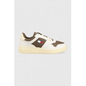Tommy Jeans sneakers TJM BASKET COLOR culoarea maro, EM0EM01215