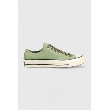 Converse tenisi Chuck 70 OX culoarea verde, A03438C