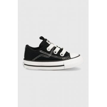 Converse tenisi copii CON OBUWIE A01038C RAVE culoarea negru