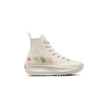 Converse tenisi Run Star Hike HI femei, culoarea alb, A03560C