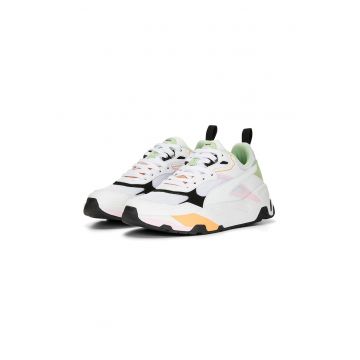 Pantofi sport cu aspect contrastant si garnituri din piele intoarsa Trinity
