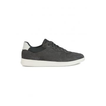 Pantofi sport low-cut de piele intoarsa