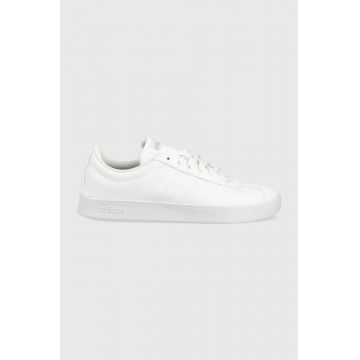 adidas sneakers din piele COURT culoarea alb