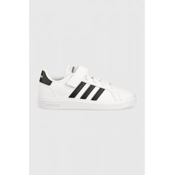 adidas sneakers pentru copii Grand Court 2.0 culoarea alb