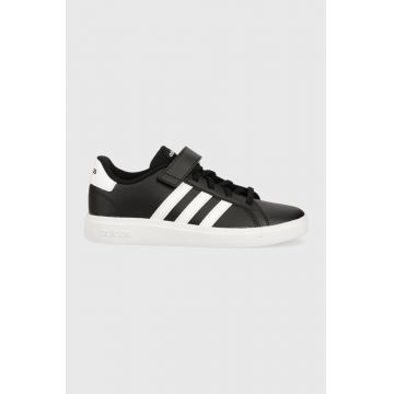 adidas sneakers pentru copii GRAND COURT culoarea negru