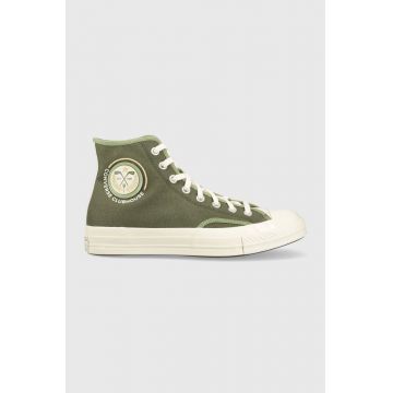 Converse tenisi Chuck 70 culoarea verde, A03439C