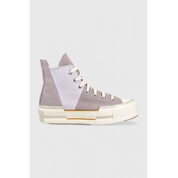 Converse tenisi Chuck 70 Plus femei, culoarea violet, A03499C