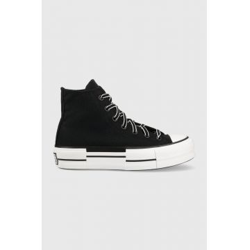 Converse tenisi Chuck Taylor All Star Lift HI femei, culoarea negru, A05071C