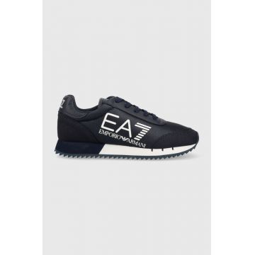 EA7 Emporio Armani sneakers pentru copii culoarea albastru marin