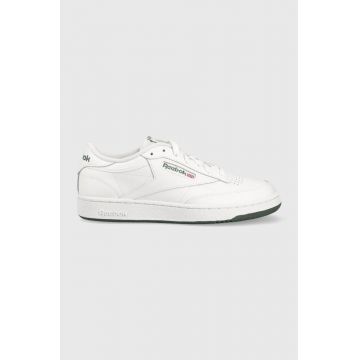 Reebok Classic sneakers din piele CLUB C 85 culoarea alb