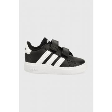 adidas sneakers pentru copii GRAND COURT culoarea negru