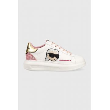 Karl Lagerfeld sneakers din piele KAPRI KC culoarea alb, KL62570N