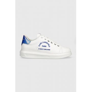 Karl Lagerfeld sneakers din piele KAPRI MENS culoarea alb, KL52539G