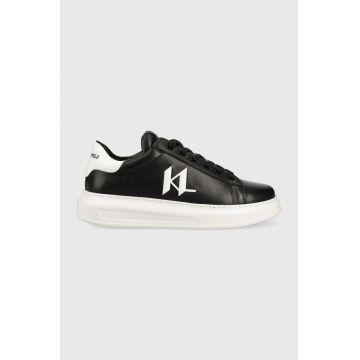 Karl Lagerfeld sneakers din piele KAPRI MENS culoarea negru, KL52515A